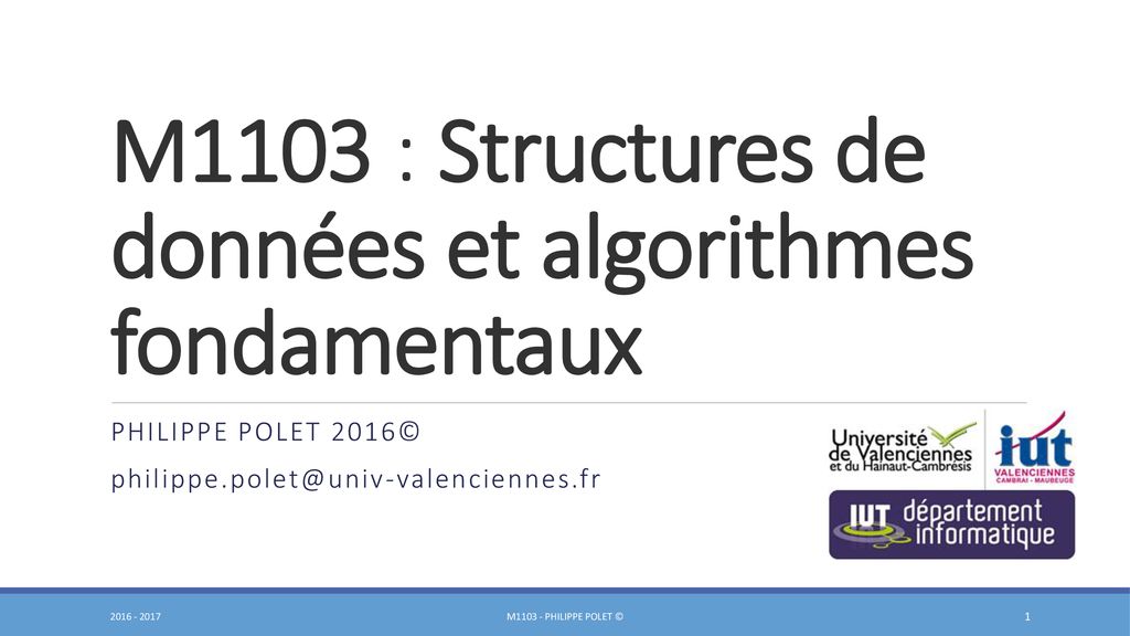 M Structures De Donn Es Et Algorithmes Fondamentaux Ppt T L Charger